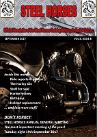 Steel Horses SEPTEMBER 2017 Newsletter